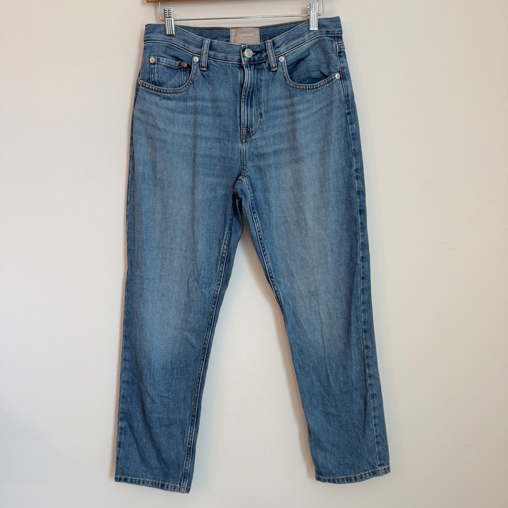 Everlane The Summer Jean Women 27 Light Wash High Rise Straight Leg Denim Cotton - Picture 2 of 14
